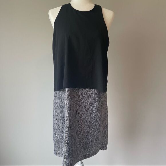 NWT DKNY Open Back Patterned Tank Dress - Picture 1 of 3